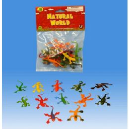 144 Wholesale 12 Pieces Lizards In Poly Bag Header Card