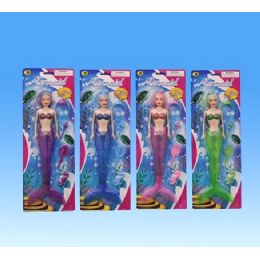 72 Wholesale Mermaid In Blister Card Assorted. Colors