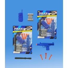 72 Pieces Police Gun Set In Blister Card - Toy Sets