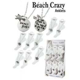 36 Pieces Beach Crazy Anklets - Ankle Bracelets