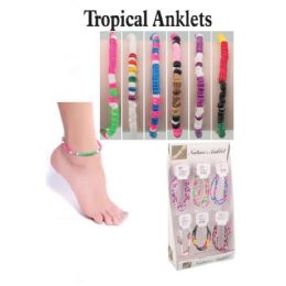 72 Wholesale Tropicals Anklets