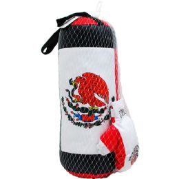 20 Wholesale 20" Boxing Bag (mexico) W/ 9" Gloves In Pegable Net Bag