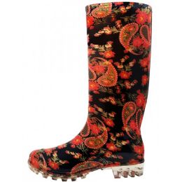 18 Wholesale Women's 13.5 Inches Water Proof Rubber Rain Boot