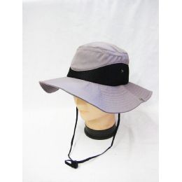 36 Wholesale Mens Mesh Hat In Gray