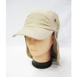 24 Wholesale Mens Boonie / Hiking Cap Hat In Khaki