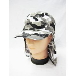 24 Wholesale Mens Boonie / Hiking Cap Hat In Camo Gray