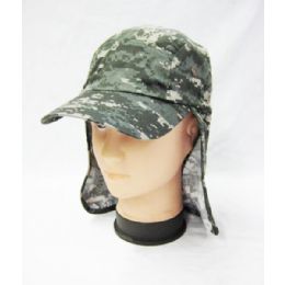 24 Wholesale Mens Boonie / Hiking Cap Hat In Digital Green