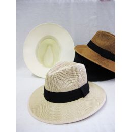 24 Wholesale Mens Hat In Assorted Neutral Colors