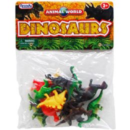 108 Wholesale 12 Piece Plastic Dinosaurs