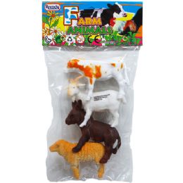 72 Wholesale 12 Piece Plastic Farm Animals