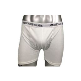 48 Wholesale Men's American Shark Boxer Short