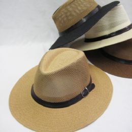 24 Bulk Mens Hat In Assorted Neutral Colors
