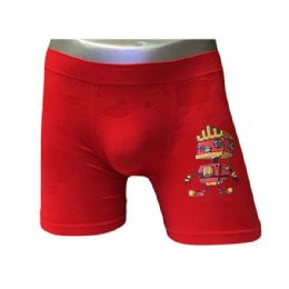 60 Pieces Boys Sports Seamless Boxer Assorted Color Size Medium - Boys Underwear
