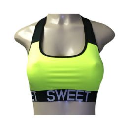 36 Wholesale Sweet Allure Ladys Sport & Yoga Top Assorted Color Size S/m