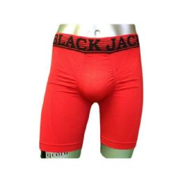 60 Wholesale Black Jack Long Leg Seamless Boxer