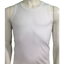 36 Pieces Boys Tank Top Sizes 4-6 In White - Boys T Shirts