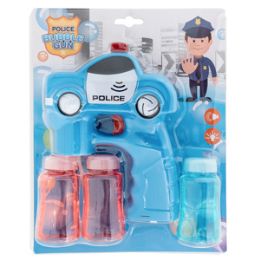 24 Wholesale LighT-Up Police Car Bubble Blaster With Sound