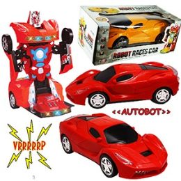 12 Wholesale BumP-N-Go Transforming Race Cars W/ Lights & Sound