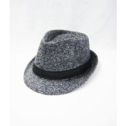 36 Wholesale Grey Wool Fedora Hat