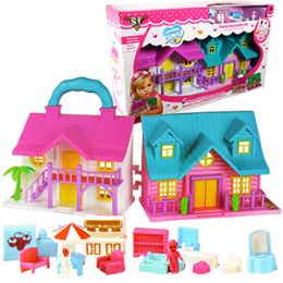 18 Wholesale 18 Piece Loving Family Travel Doll Houses
