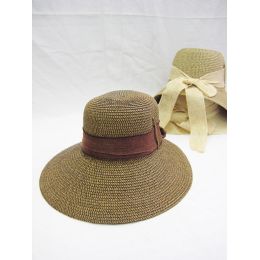 24 Wholesale Ladies Summer Sun Hat With Bow