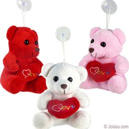 144 Pieces Mini Plush "i Love You" Bears W/ Window Hanger. - Valentines