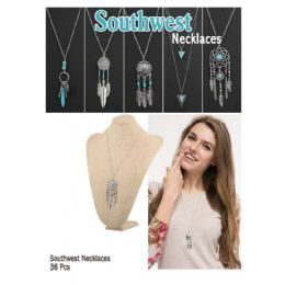 36 Pieces Assorted Southwest Necklaces - Necklace