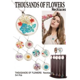 54 Pieces Flowers Necklaces - Necklace