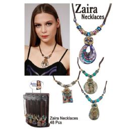 48 Pieces Zaira Assorted Necklaces - Necklace
