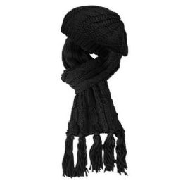 24 Pieces Knit Beret And Scarf Sets - Fashion Winter Hats