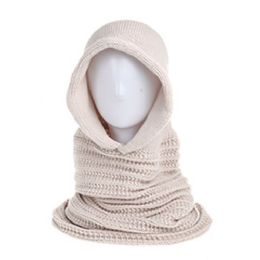 12 Pieces Pullover Knit Loop Tube Infinity Hood - Fashion Winter Hats