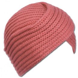 24 Pieces Chunky Knit Turban Style Beanie - Fashion Winter Hats
