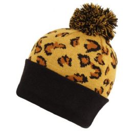 24 Pieces Leopard Knit Beanies - Fashion Winter Hats
