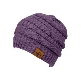 24 Pieces Knit Beanie Hat In Lavender - Fashion Winter Hats