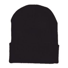 48 Pieces Ski Beanie In Black - Winter Beanie Hats