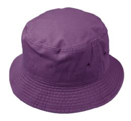 Wholesale 100% cotton purple bucket hat From m.