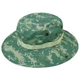 12 Wholesale Outdoor Cotton Bucket Hats With Strip In Digital