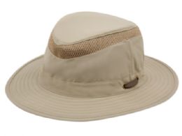 12 Pieces Outdoor Safari With Chin Cord Strap In Khaki - Cowboy & Boonie Hat