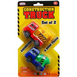 96 Wholesale 2 Piece Construction Trucks Play Set