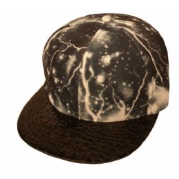 12 Wholesale Thunder Image Print Strapback Caps Assorted