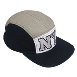 12 Wholesale 100% Cotton 5 Panel Ny Hats Assorted