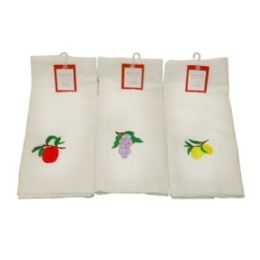 120 Pieces Kitchen Towels W Fruit Embrodiery - Kitchen Towels