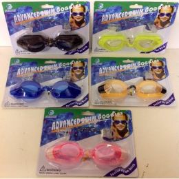 120 Wholesale Swim Goggles W/ear & Nose Plugs