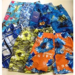 72 Pieces Boys SwimweaR- Assorted Sizes - Boys Shorts