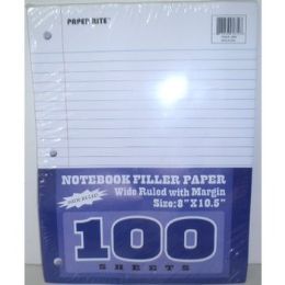 48 Wholesale 100 Sheet Filler PapeR- Wide Ruled