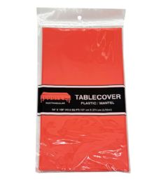 96 Wholesale ORANGE TABLE COVER 54X108IN