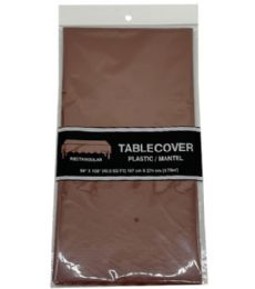 96 Wholesale BROWN TABLE COVER 54X108 IN