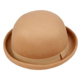 12 Wholesale Ladies Bowler Hats With Grosgrain Band