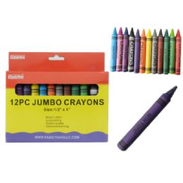 72 Wholesale 12pc Jumbo Crayons