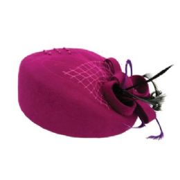 12 Pieces Ladies Wool Felt Fascinator Hats - Church Hats